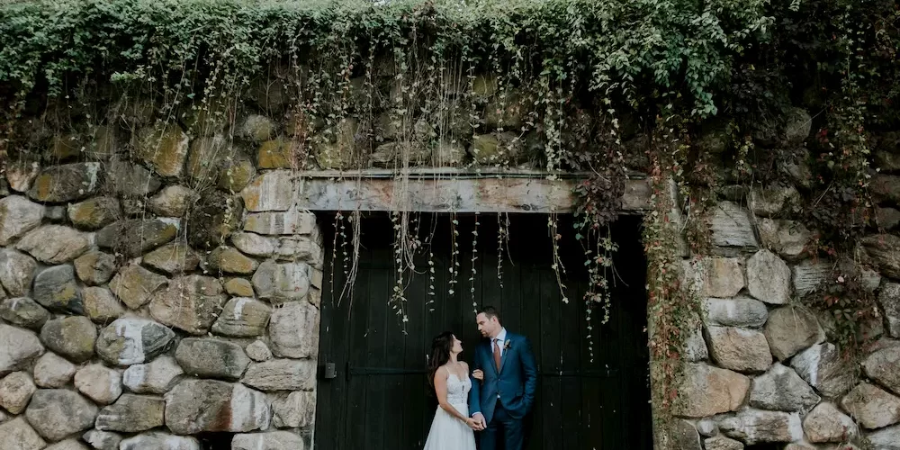 Blue Hill at Stone Barns Wedding Bride & Groom - Blue Hill at Stone Barns Wedding