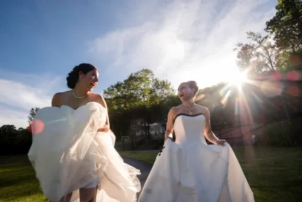 Two Brides at Camp Timberlake wedding