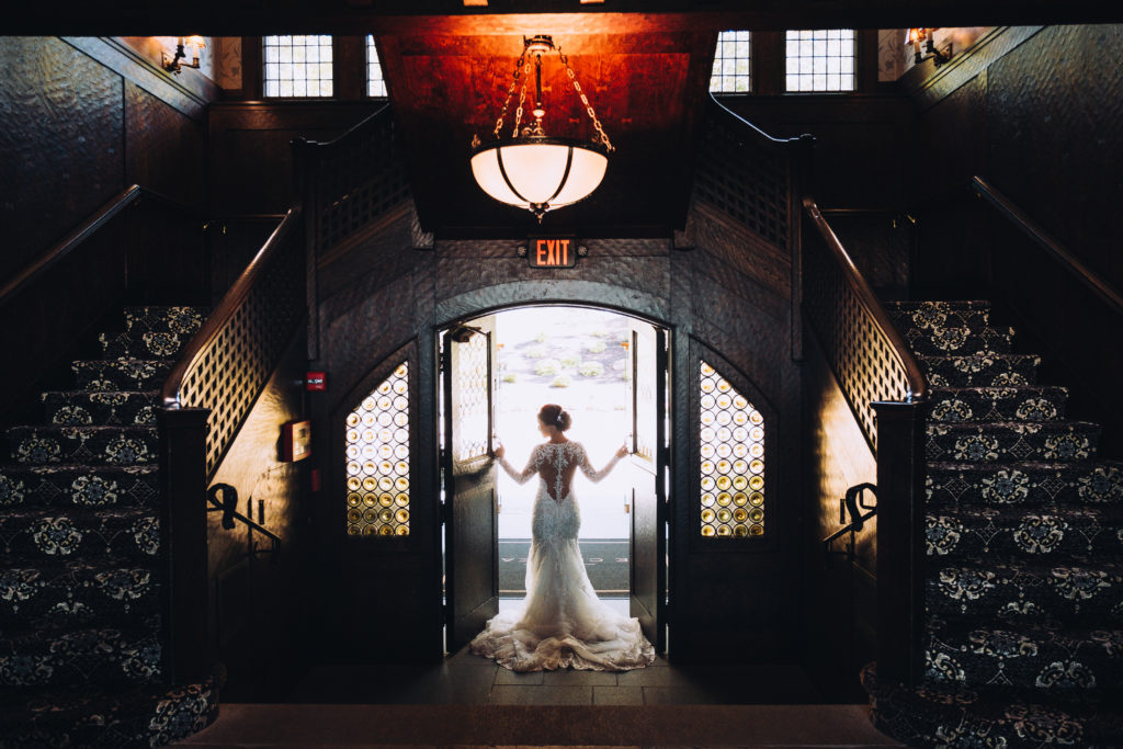 Le Chateau Grand Entranceway - wedding photo