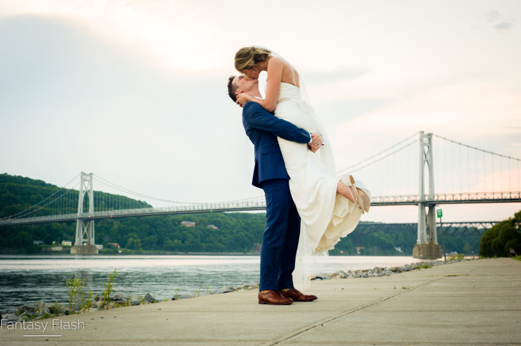 Wedding photograph of a bride and groom at The Grandview in Poughkeepsie.