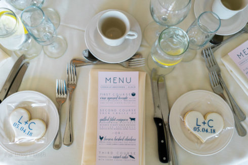 table decorations from the Candlewood Inn