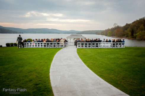 wedding ceremony at Candlewood Inn