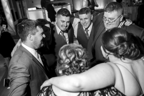 wedding guests dancing at Candlewood Inn