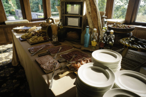 appetizer spread at le chateau