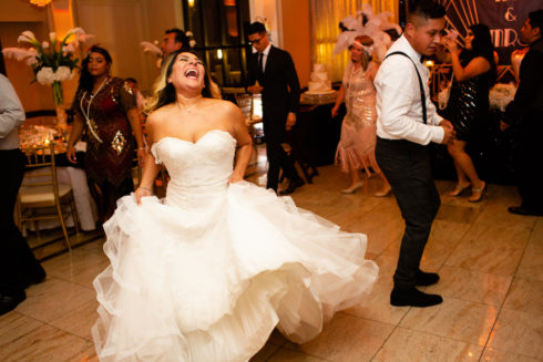 bride dancing