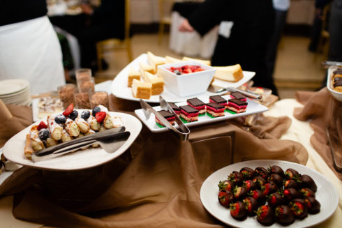 wedding dessert table