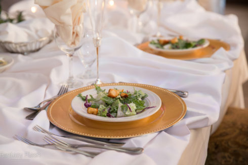 wedding table place settings - the villa borghese