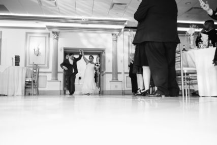 bride and grooms grand entrance