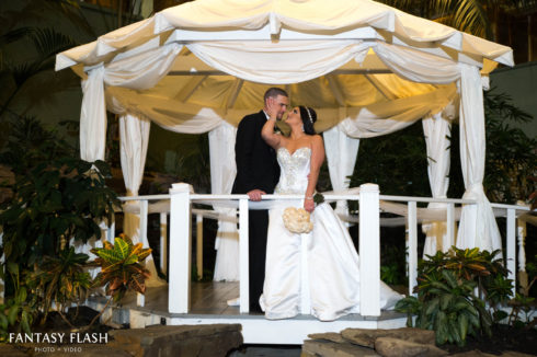 Wedding Photos Under The Gazebo