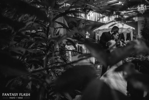 A Black and White Wedding Portrait at Anthonys Pier 9