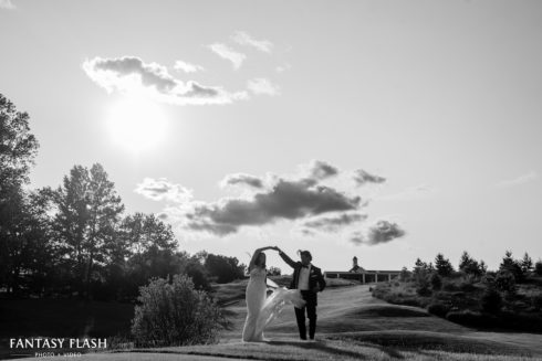 Black and white wedding photography at New York Country Club