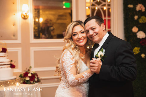 A bride dancing with her father at The Briarcliff Manor
