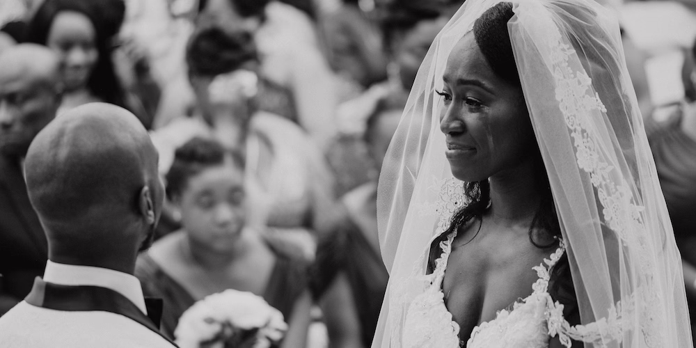 wedding ceremony at West Hills Country Club