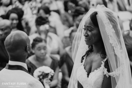 wedding ceremony at West Hills Country Club