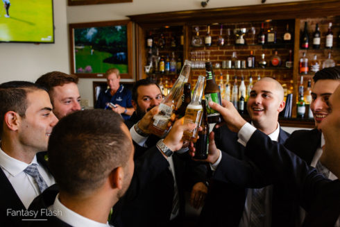 Groomsmen in the Restaurant Bar of Whitby Castle