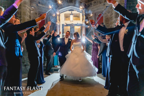 A Sparkler Sendoff at Whitby Castle
